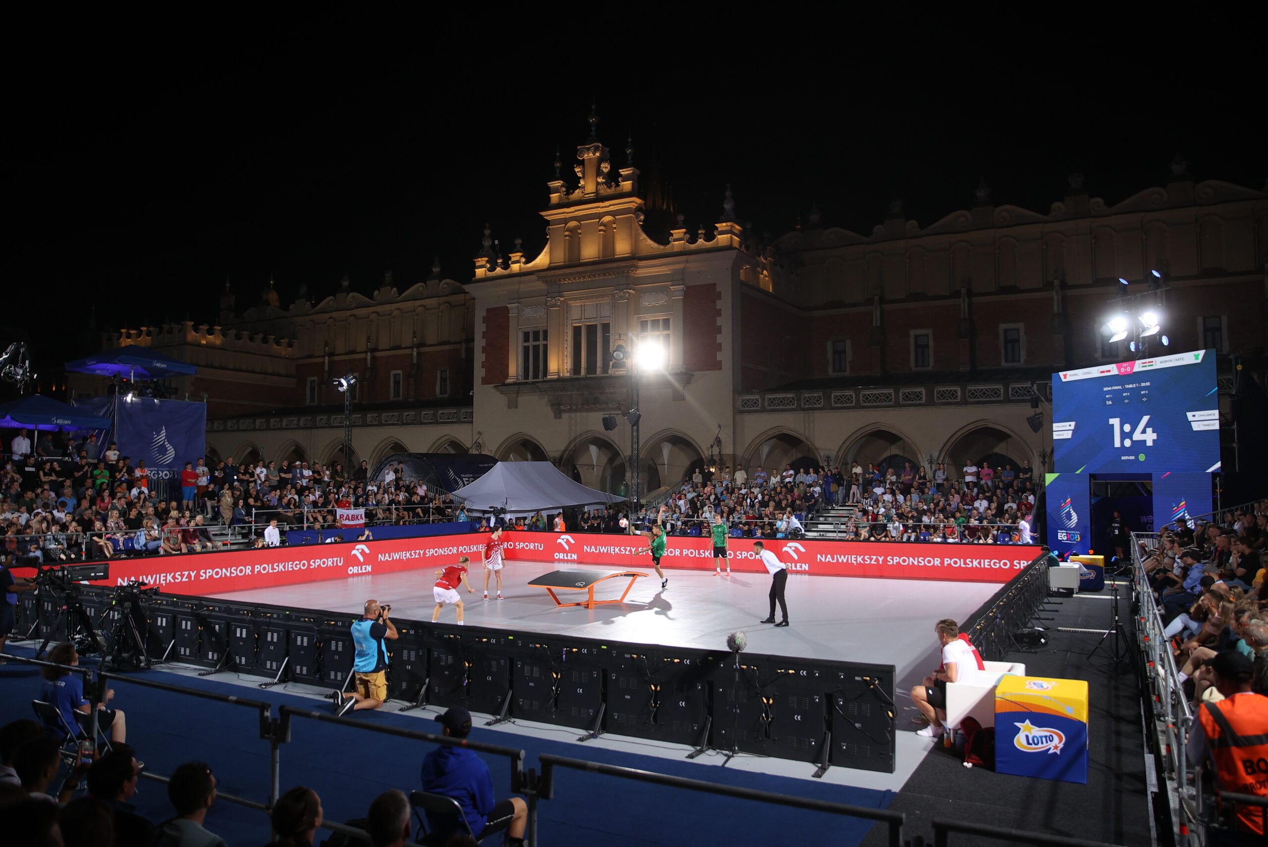 Teqball Men's Doubles Semifinal at 2023 European Games in Krakow, Poland