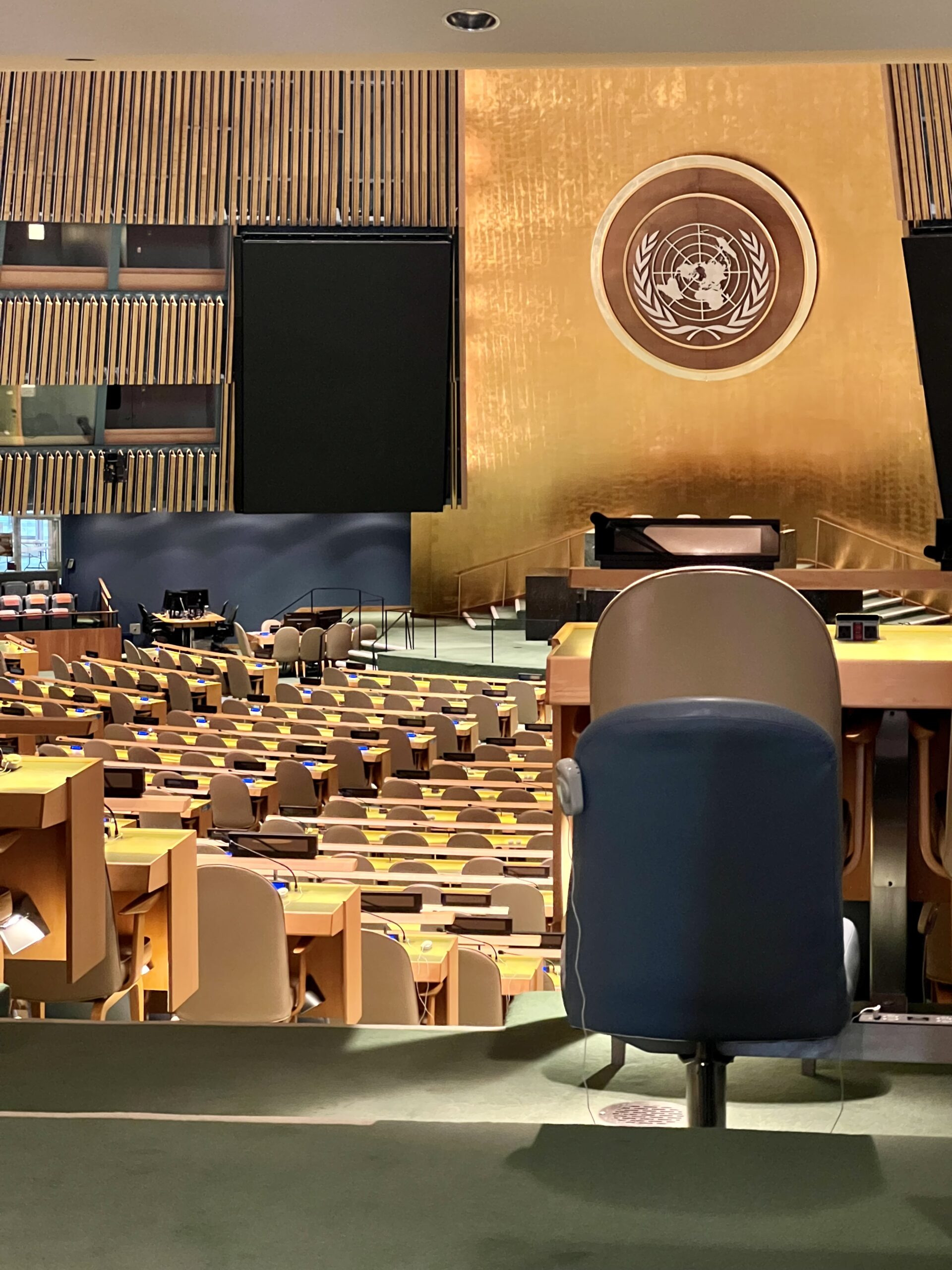 United Nations General Assembly Hall.